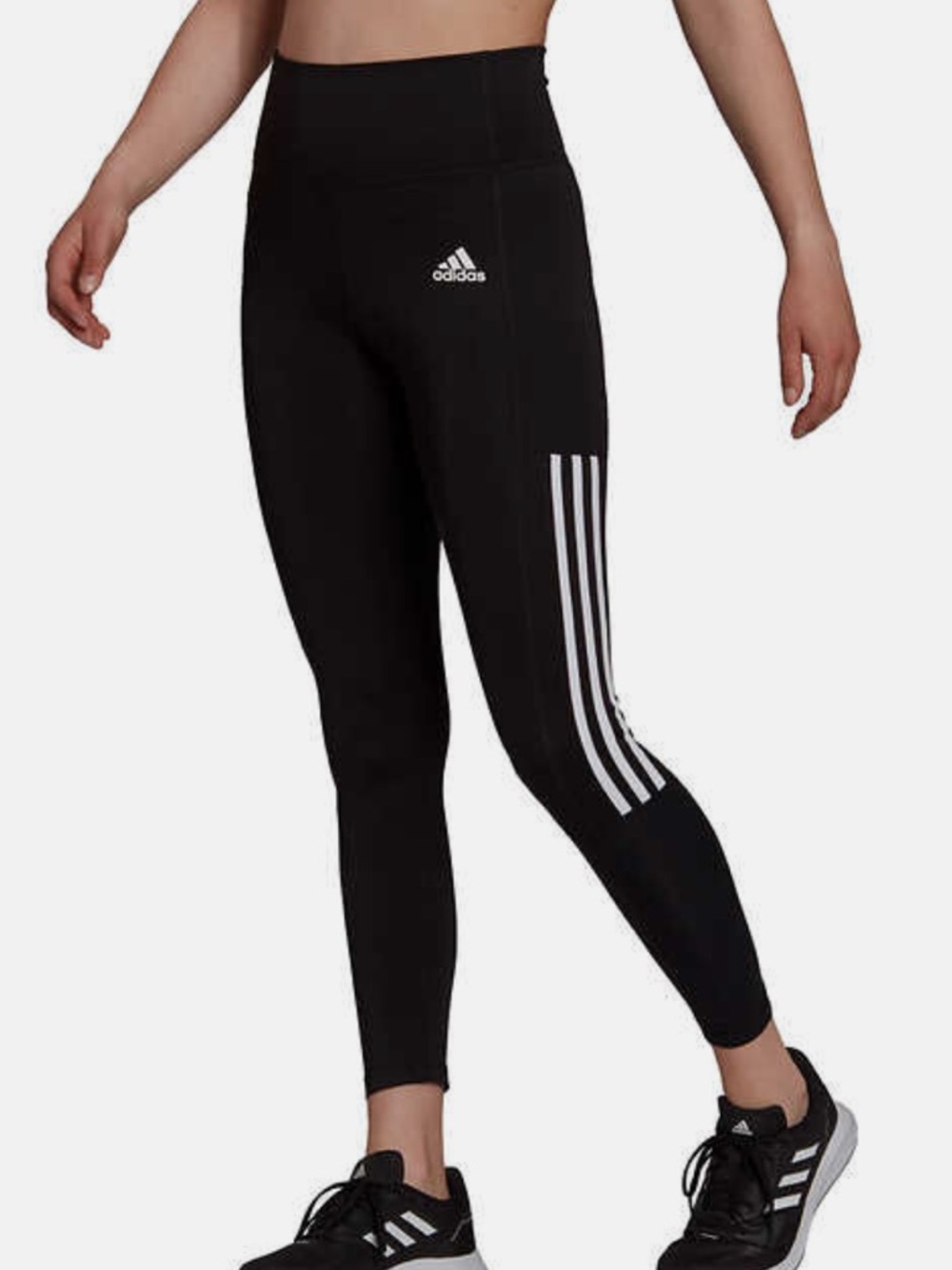 Adidas / Optime Essentials 3-Stripes 7/8 Leggings / Black